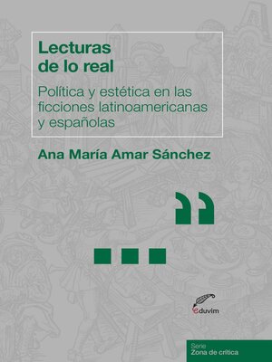 cover image of Lecturas de lo real